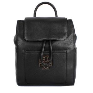 Tory Burch Britten Pebbled Leather Backpack